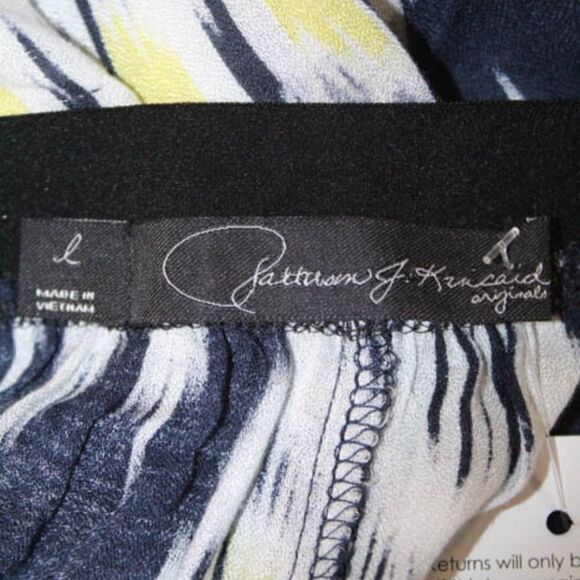 PJK Patterson J Kincaid Blue White Skirt Sz. L - Picture 4 of 6